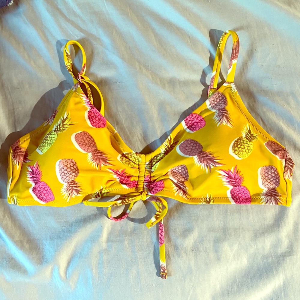 Aerie Pineapple Bikini Top